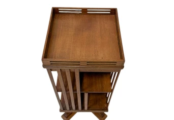 Art Nouveau Jugendstil Revolving Bookcase, 1900s